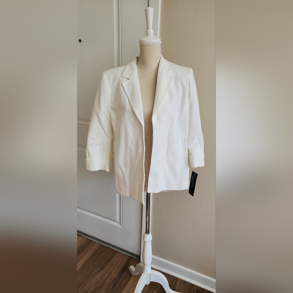 Nwt Jones New York Signature Off White Blazer Size 12